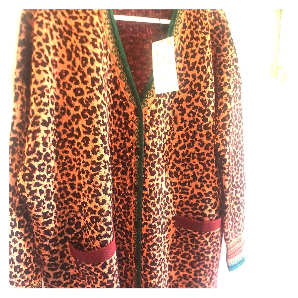 Zara Animal Print Cardigan